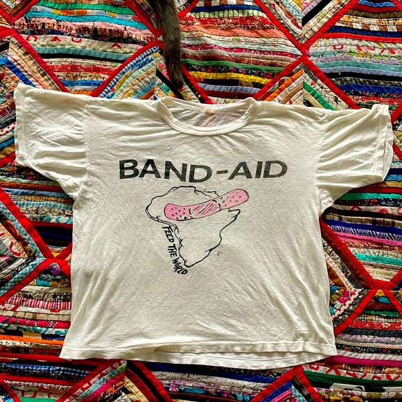 Vintage Band-Aid Concert T-Shirt (1985) - Picture 1 of 5